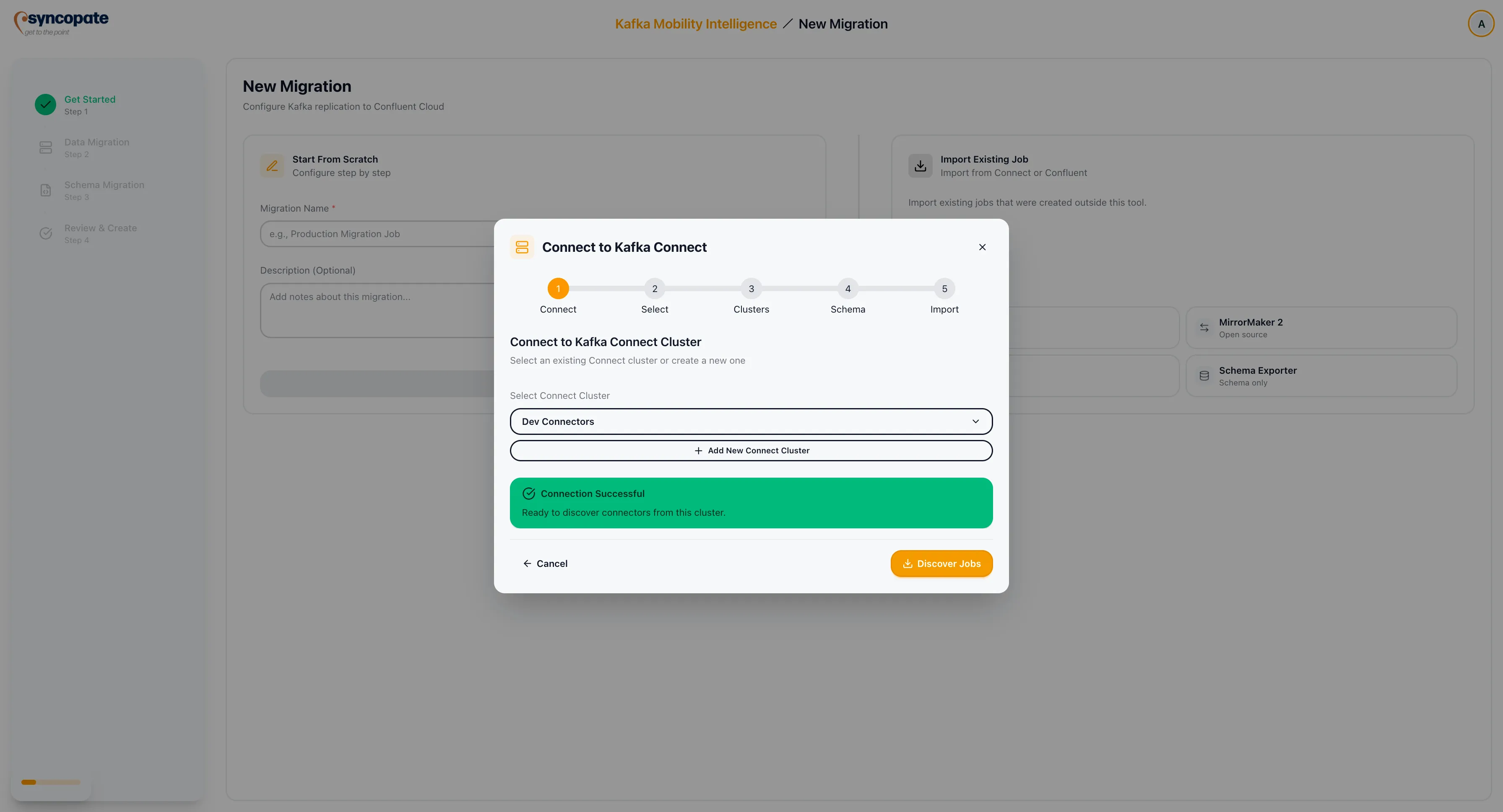 Connection verification status
