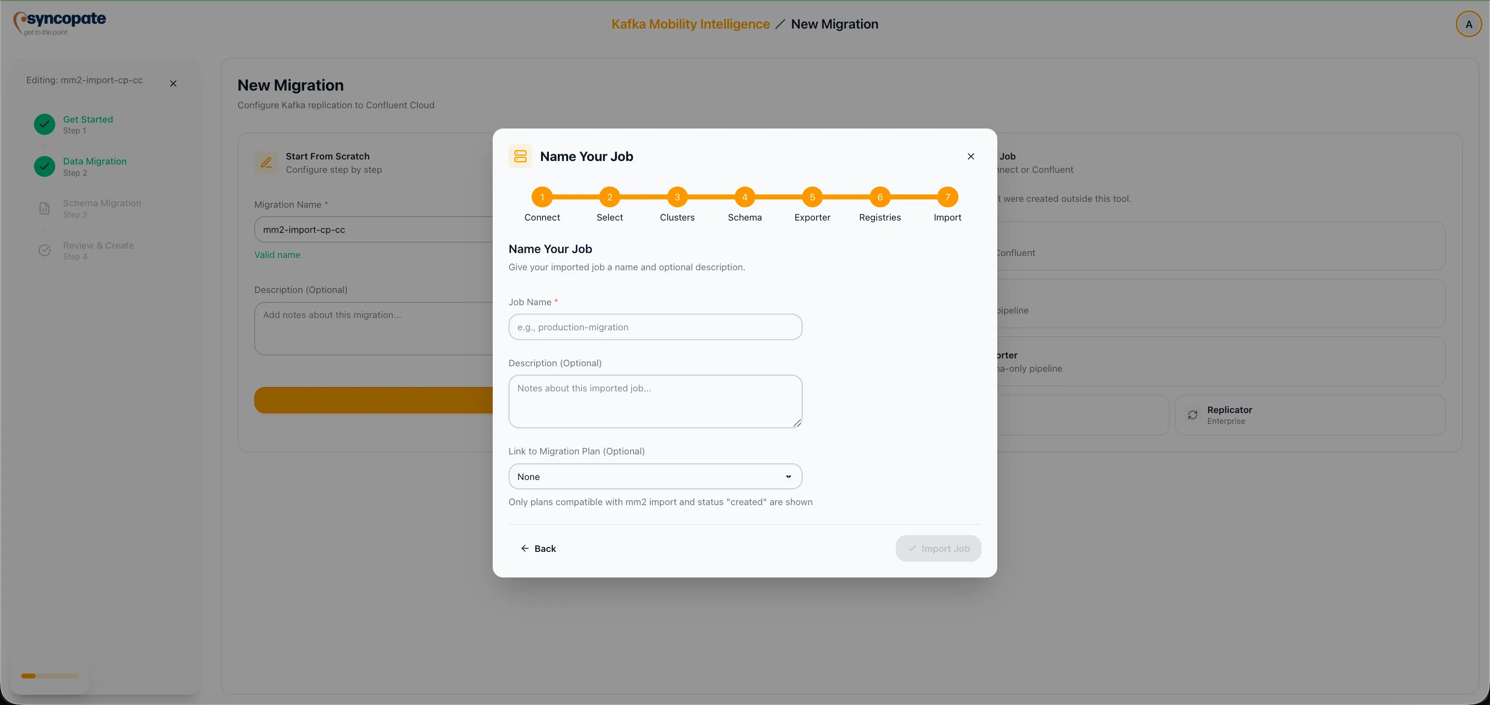 Import and Start Monitoring confirmation