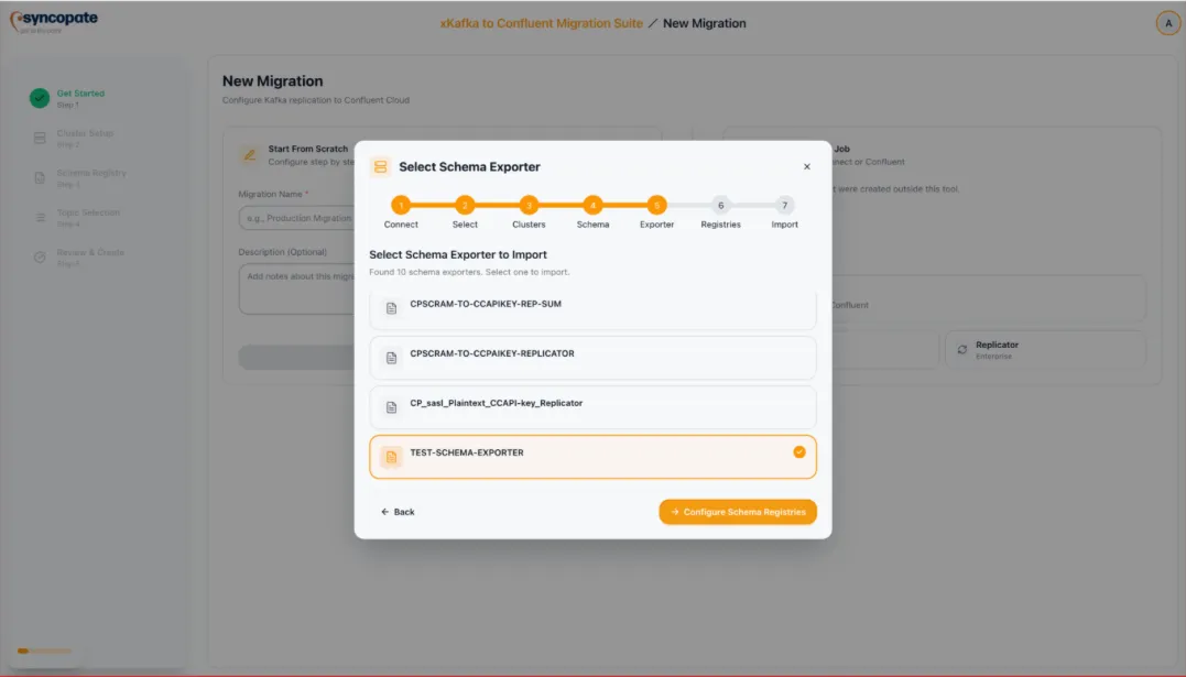 Schema Exporter discovery for Replicator