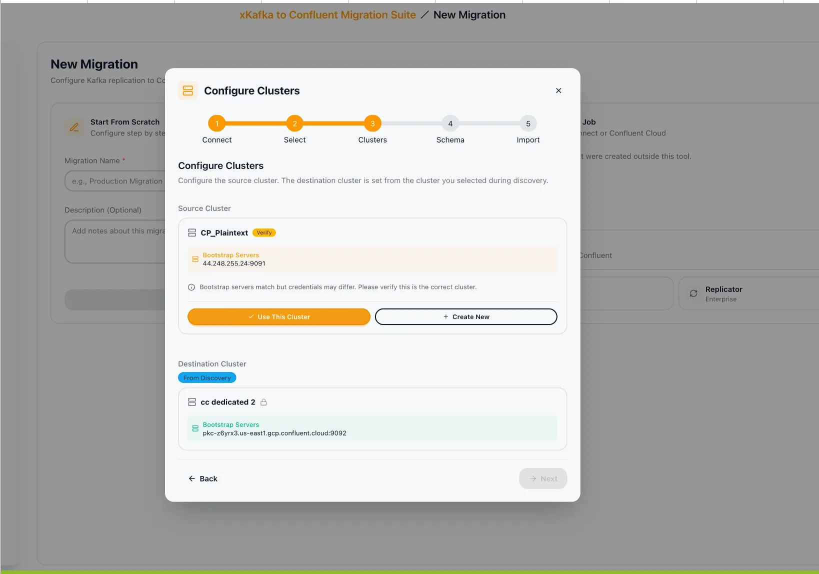 Link selection with direction details