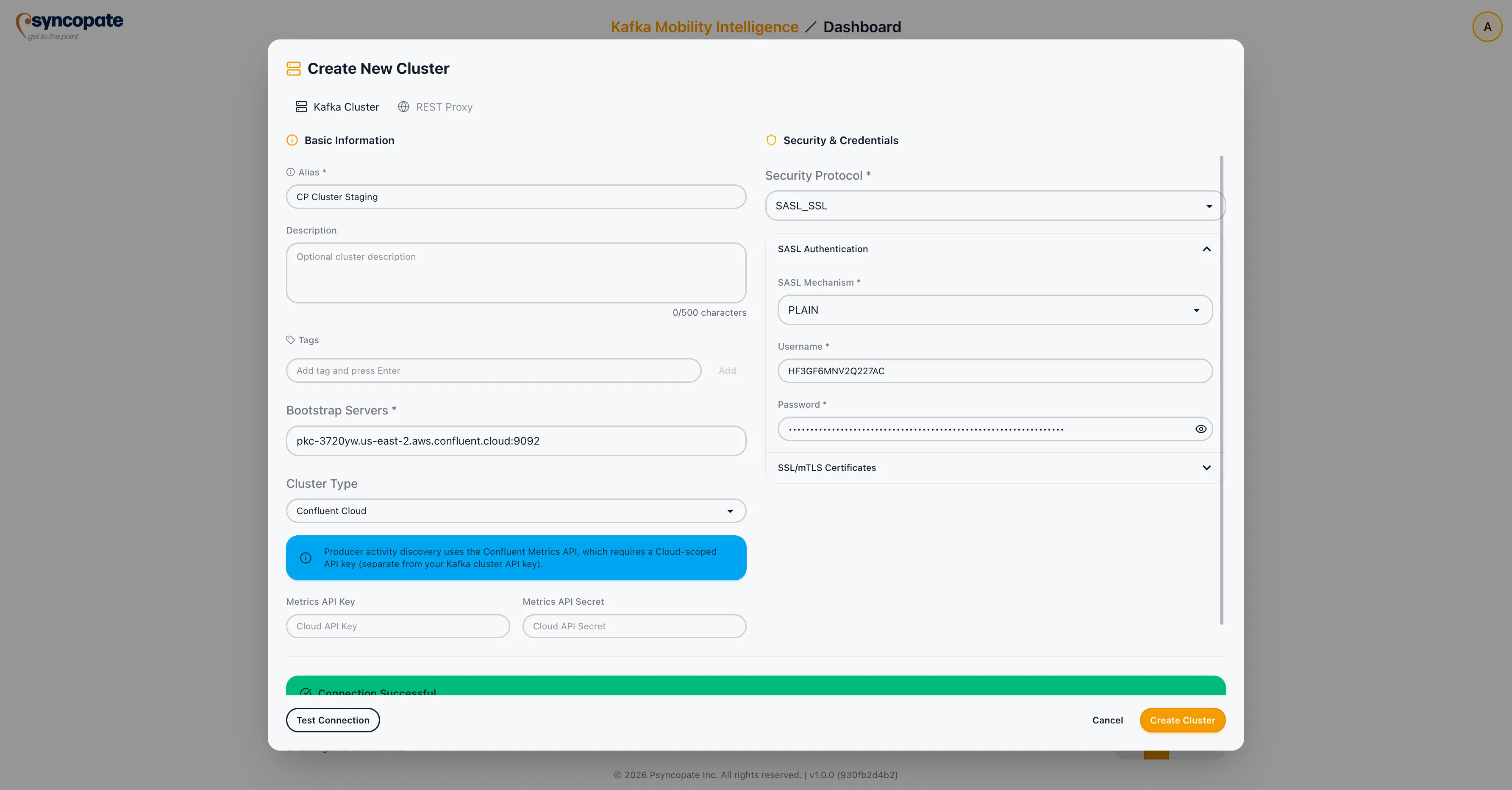 SASL_SSL configuration