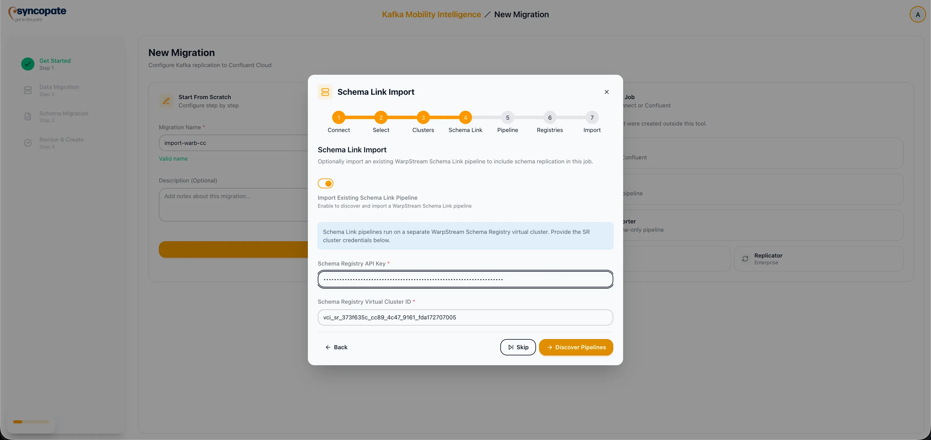 Destination Kafka cluster mapping
