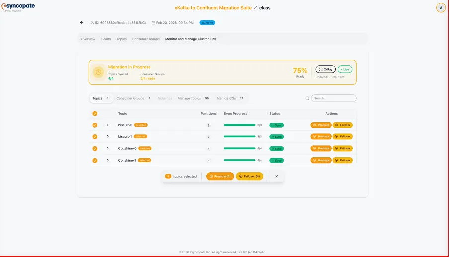 Cluster Linking monitoring overview