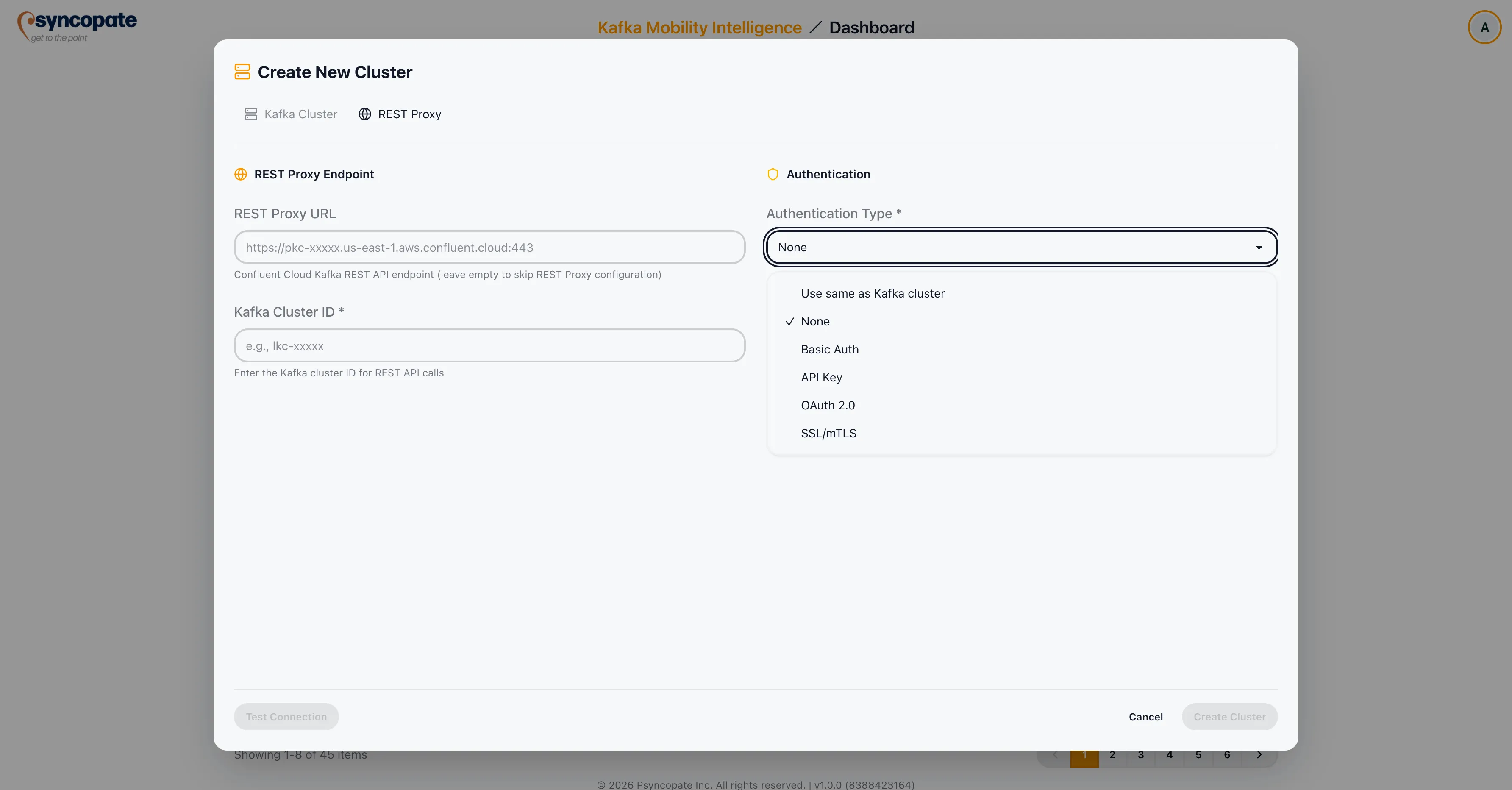 REST Proxy configuration