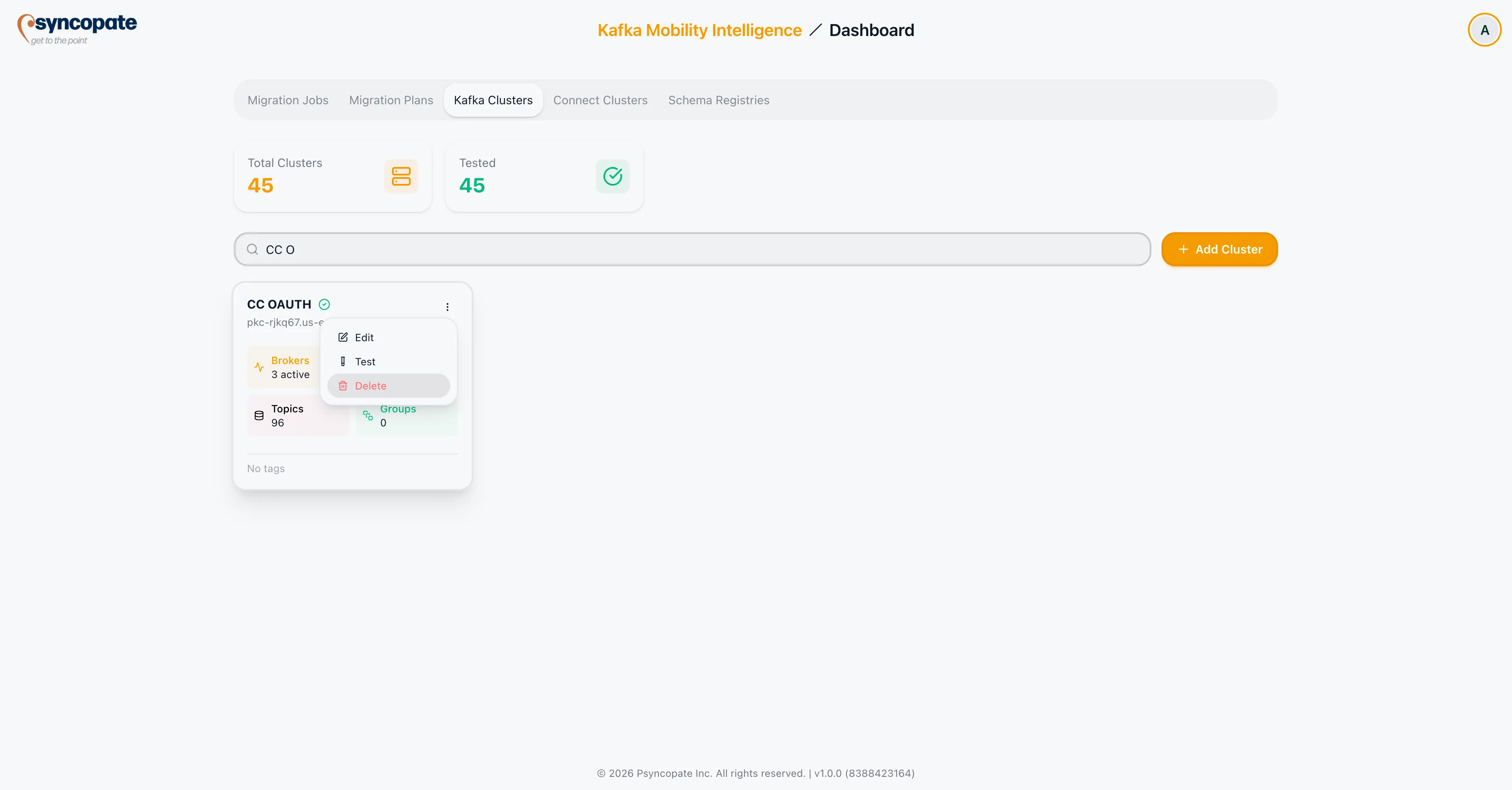Delete confirmation dialog