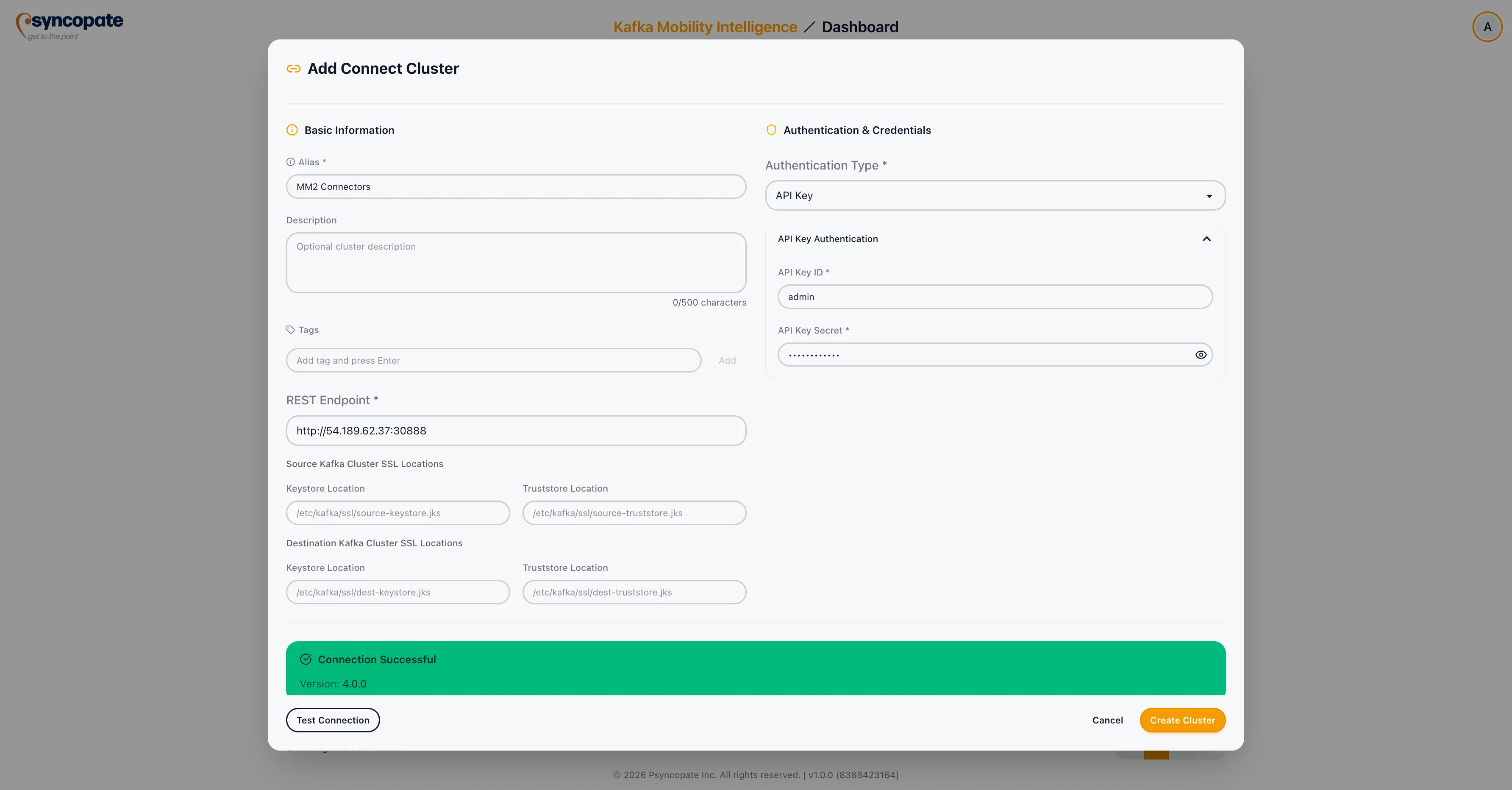 API Key configuration