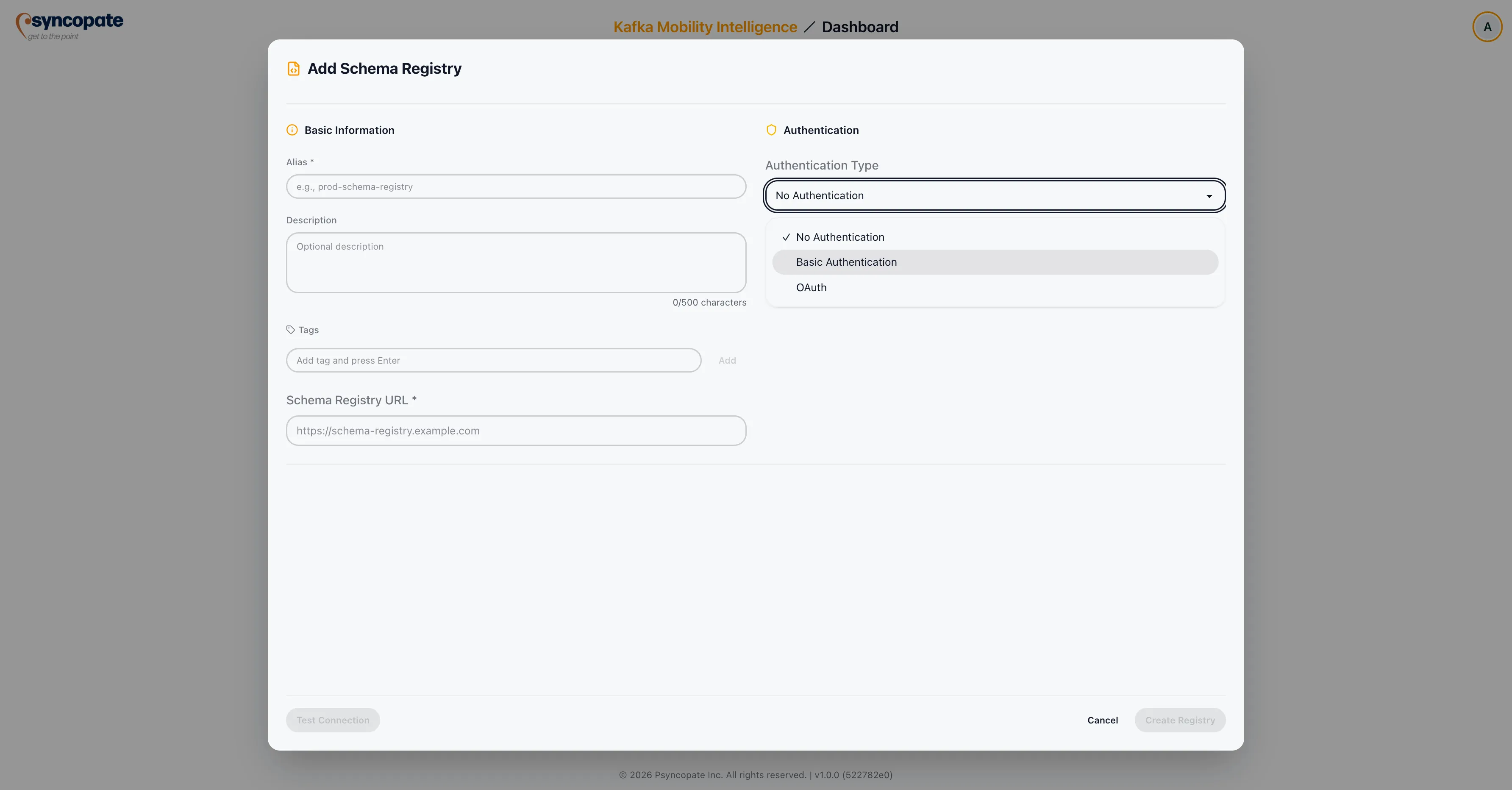 Basic Auth configuration