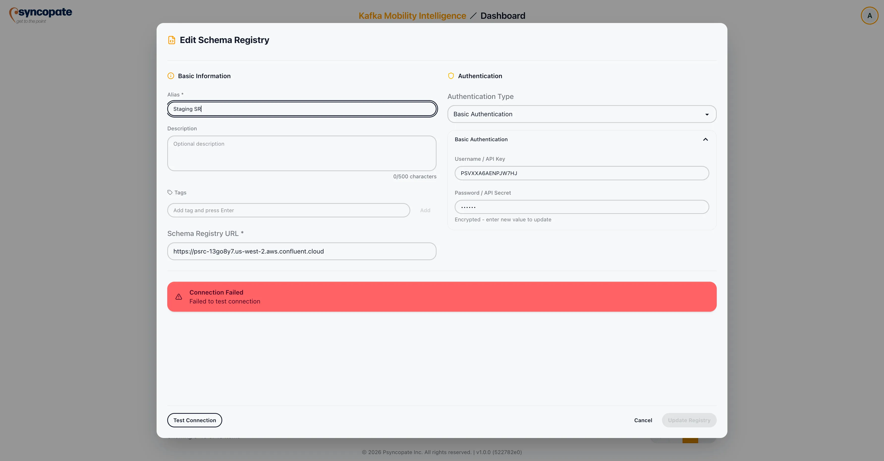 Delete confirmation dialog