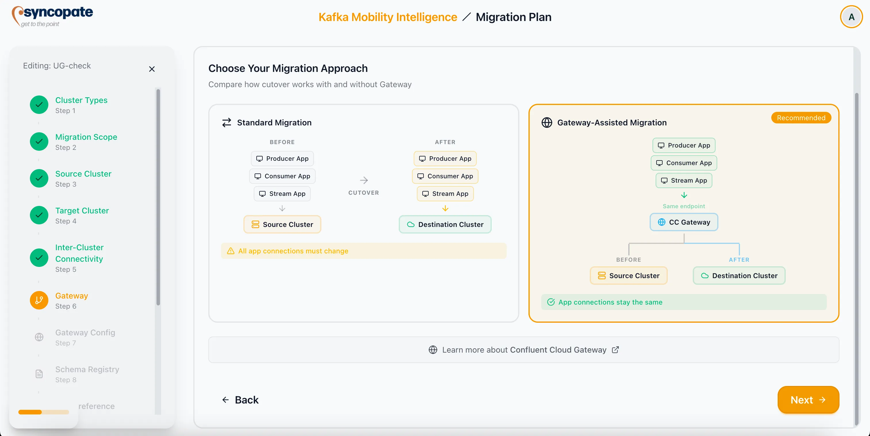 Gateway strategy selection
