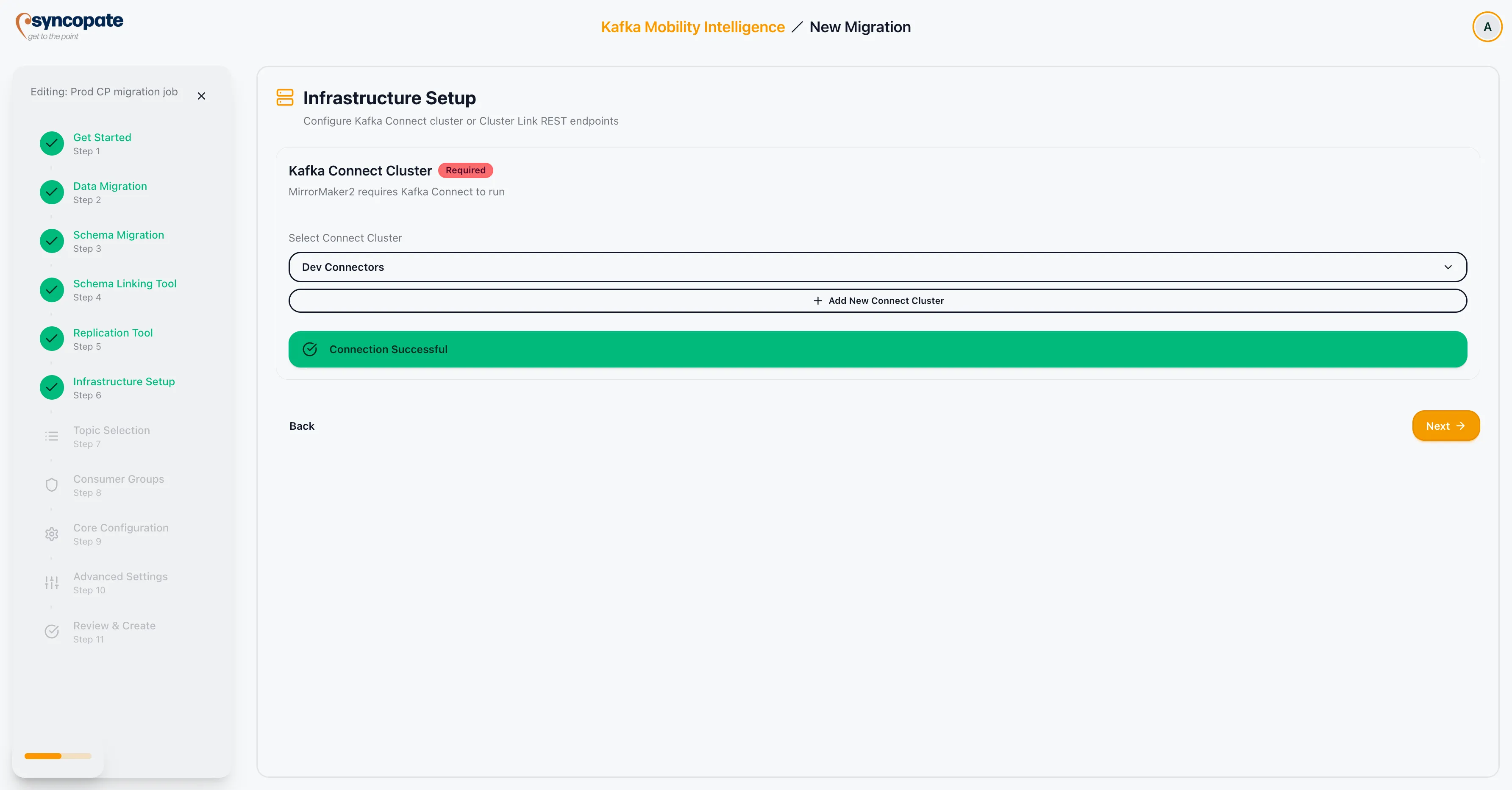 MirrorMaker 2 connection validation