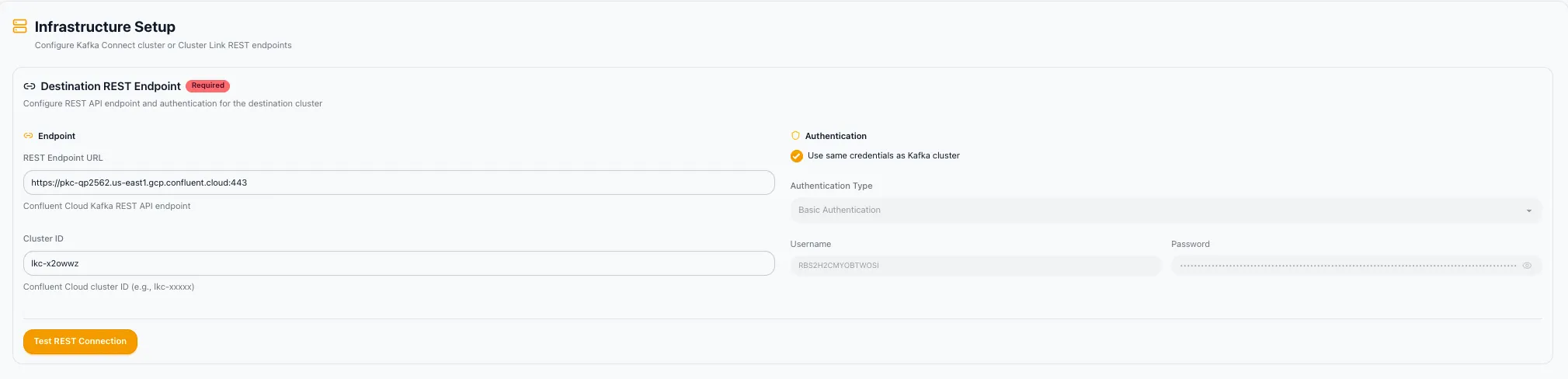 REST endpoint authentication options