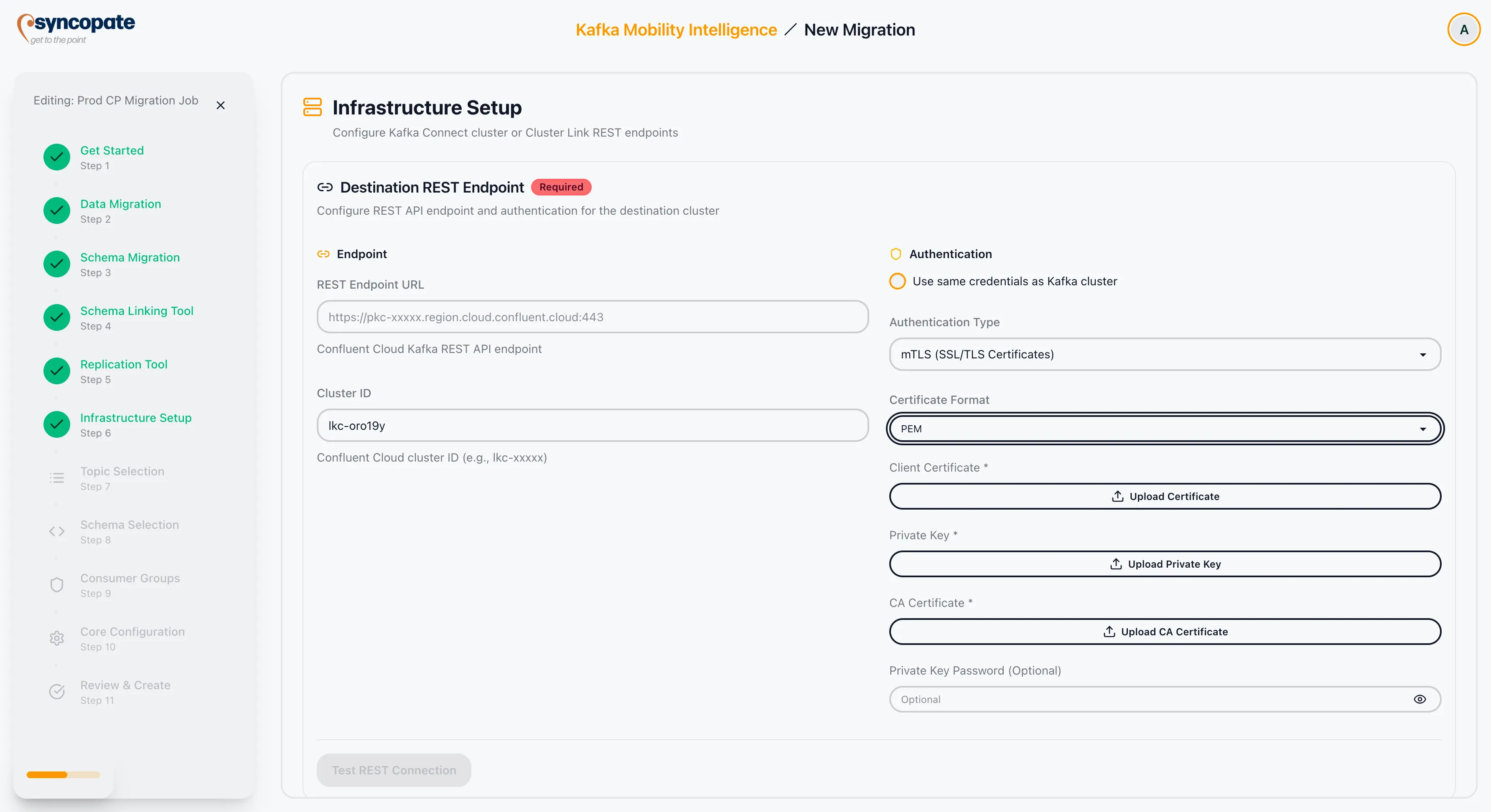 Destination-initiated linking mode