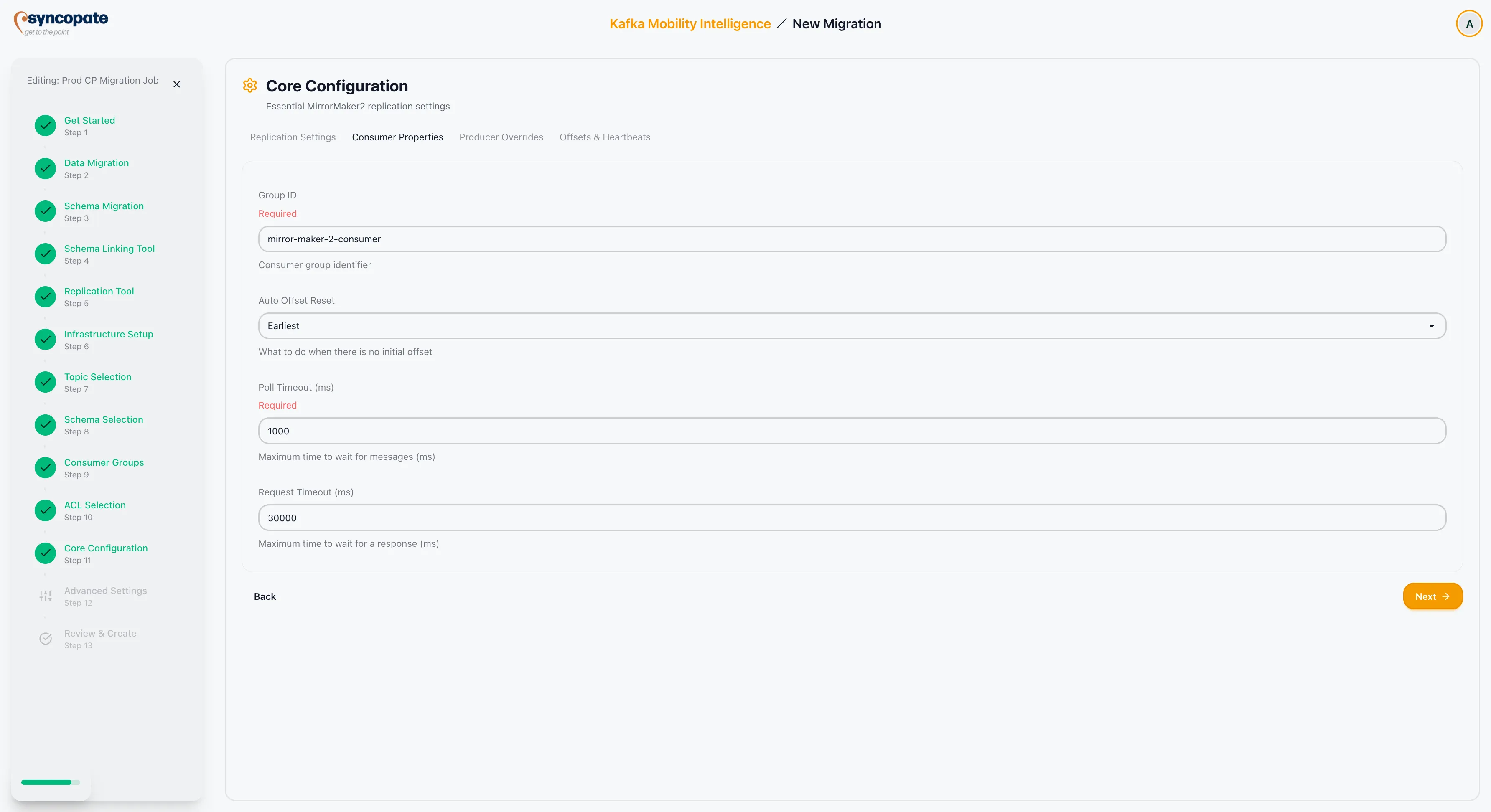 MirrorMaker 2 consumer properties